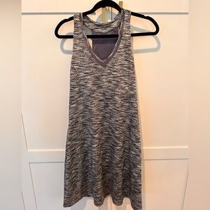 Purple and Gray Athletic Dress with built in Bra